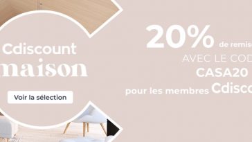 Code Promo Cdiscount Maison 20% de remise
