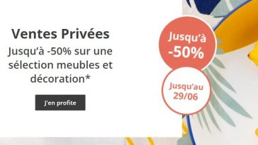 Ventes Privées Maisons du monde : jusqu'à -50 % sur une sélection de meubles et déco